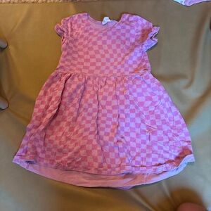 Cotton On Pink Checkered Kids Dress